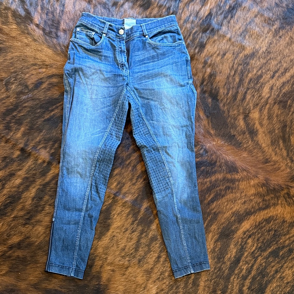 Denim Silicone Full Seat Breeches